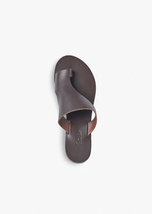 Hera Vegetable Tanned Leather Sandal in Brown