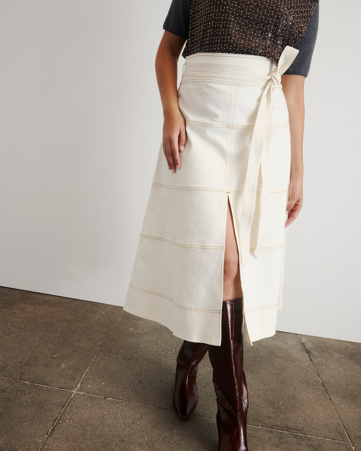 Denim Hudson Skirt in Chalk