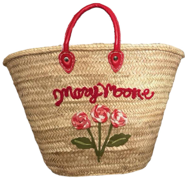 SIMPLIFY 8 in. x 10 in. White Medium Rattan Storage Tote