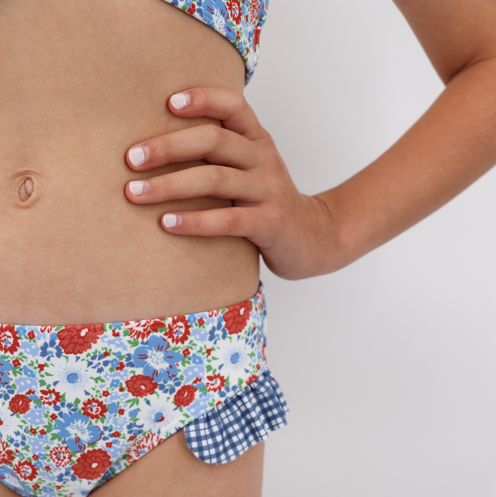 Girl’s Americana Blossom Bandeau Bikini