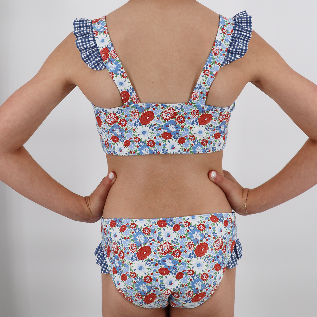 Girl’s Americana Blossom Bandeau Bikini