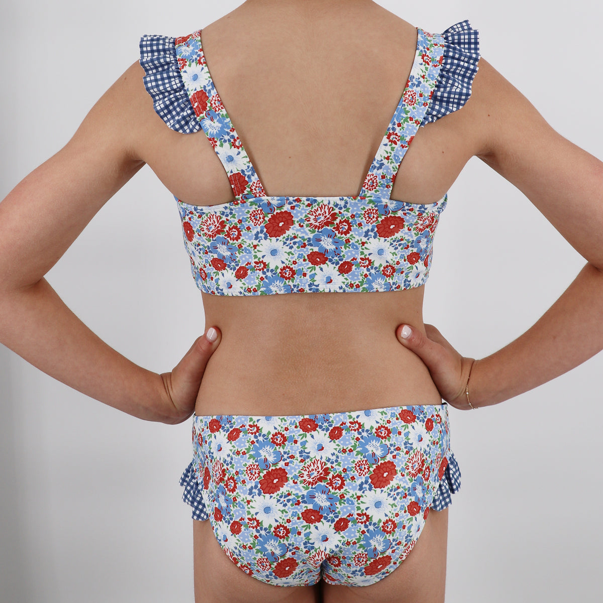 Girl’s Americana Blossom Bandeau Bikini
