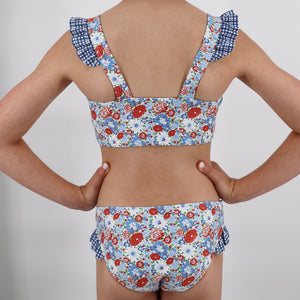Girl’s Americana Blossom Bandeau Bikini