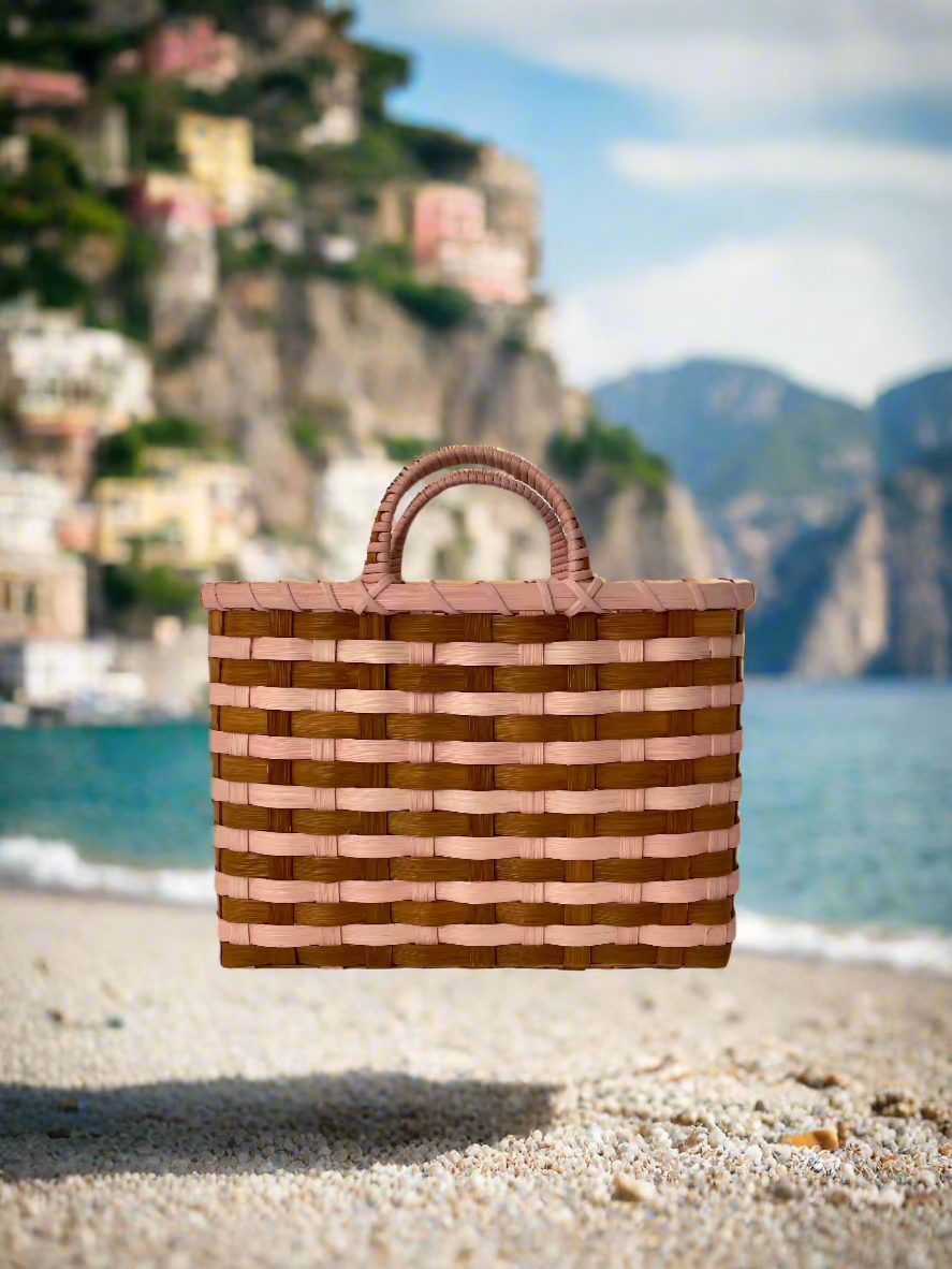 Retro-Travel Tote in Quartz & Butternut