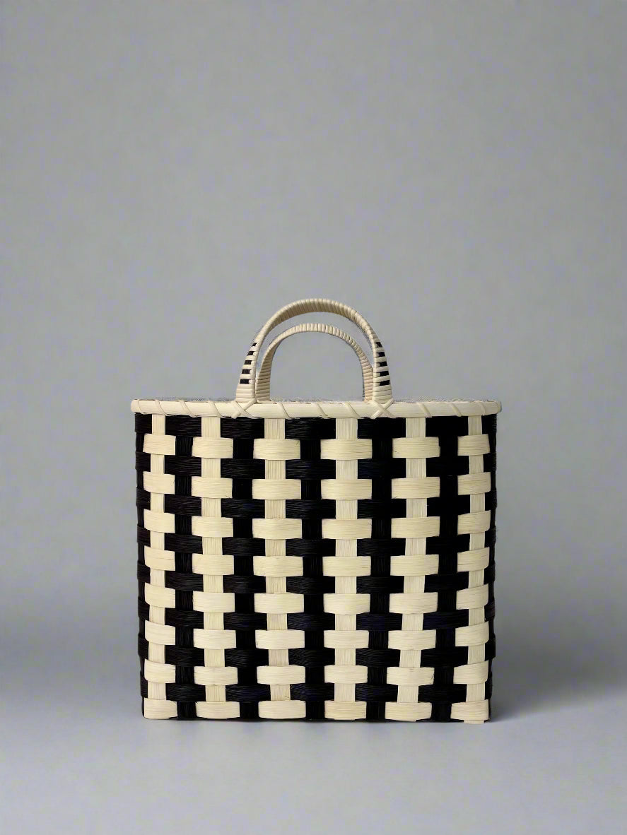 Striped Shopping Basket