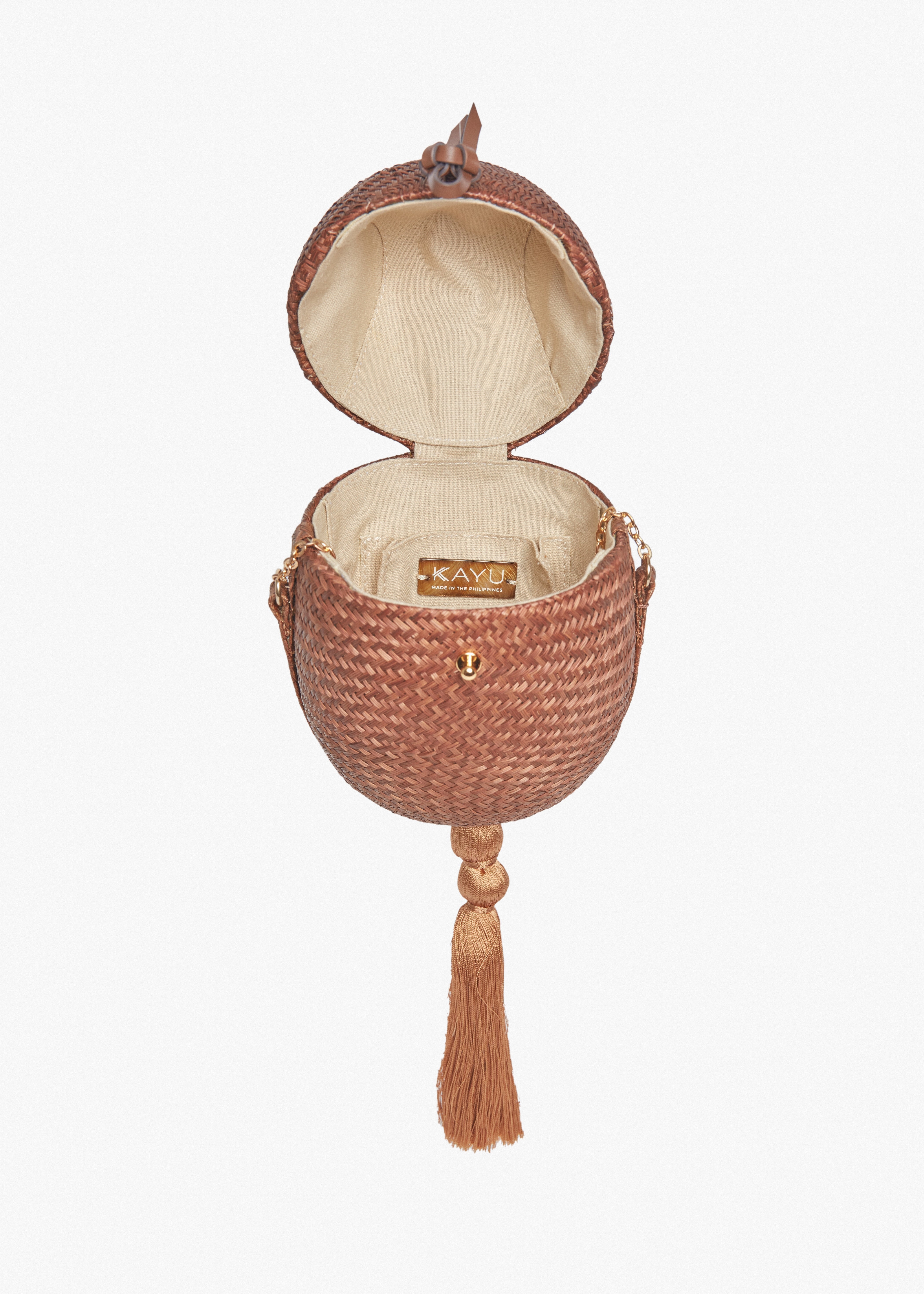 Itza Straw Egg Clutch Bag