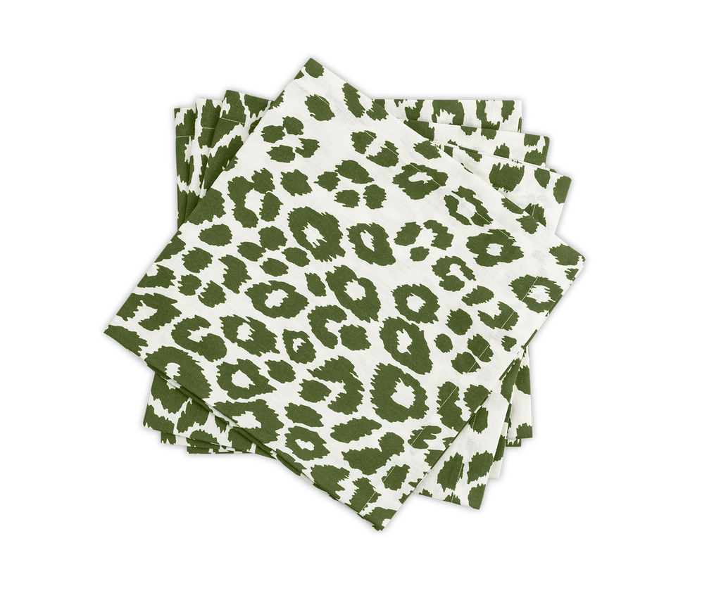 Matouk Schumacher Iconic Leopard Napkin, Set of 4