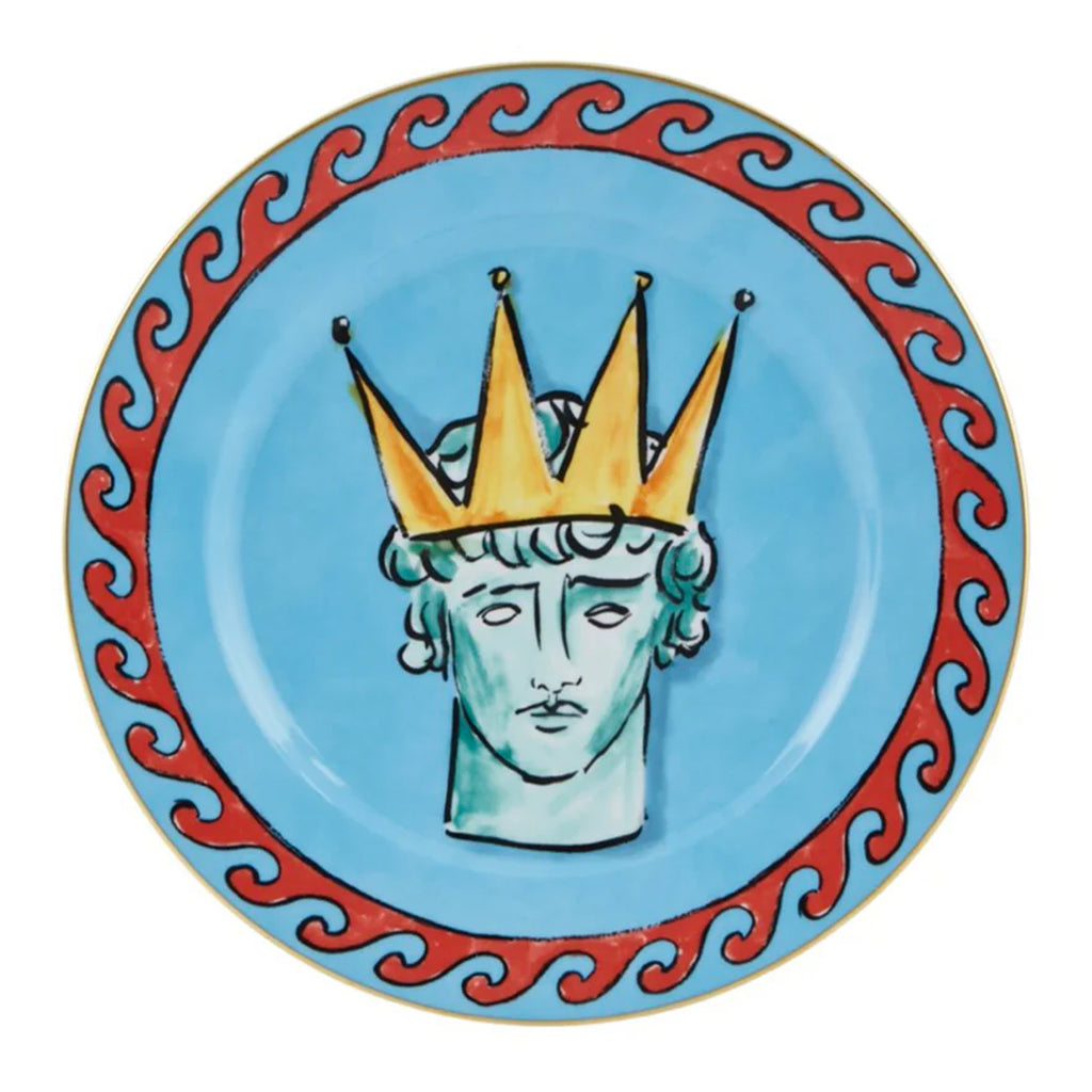 Il Viaggio Di Nettuno Sea Blue Dinner Plate