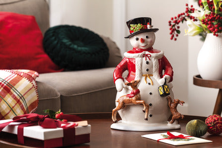 Christmas Toys Memory Snowman Figurine in Multi