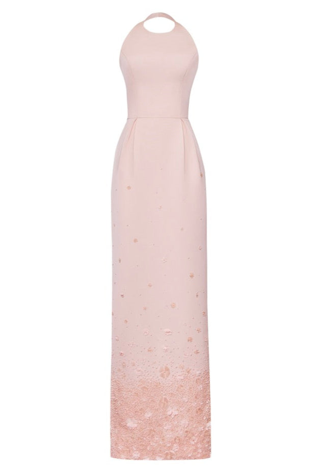 The Indre Gown in Pale Pink