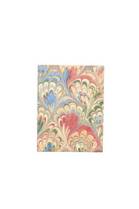 Hand-Marbled Picture Frame Folding Book 4x6 in Multicolor