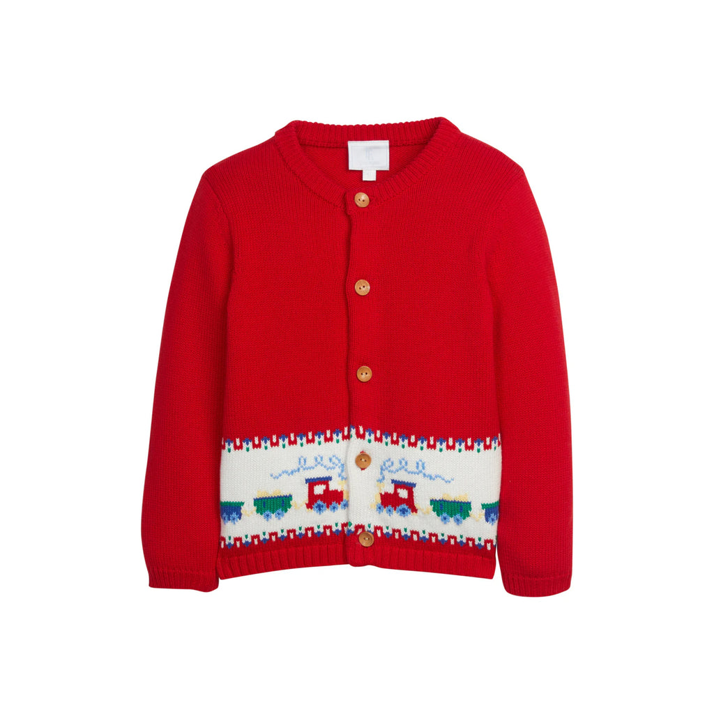 Intarsia Cardigan in Train