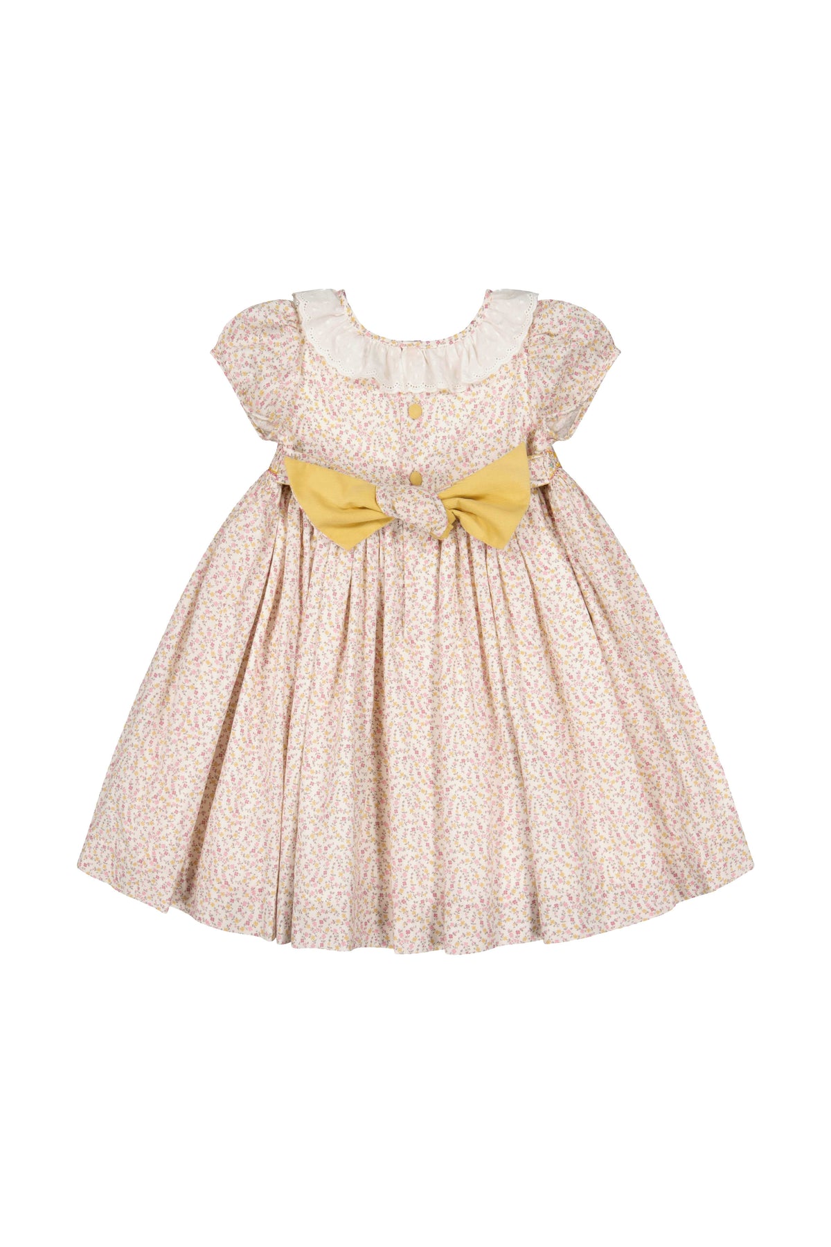 Isadora Short Sleeve Floral Smocked Dress