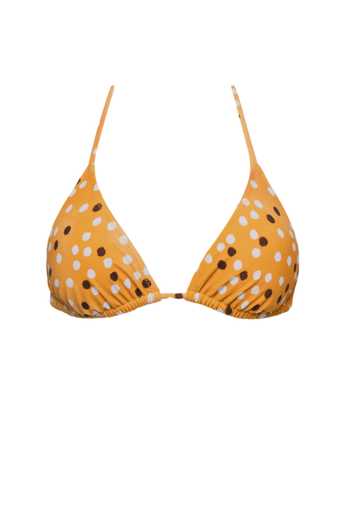 The Izzy Top in Marigold Ikat Dot