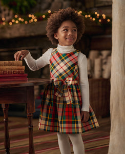 Plaid Taffeta Dress