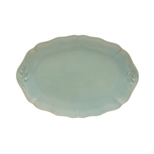 Alentejo Collection Oval Platter in Turquoise
