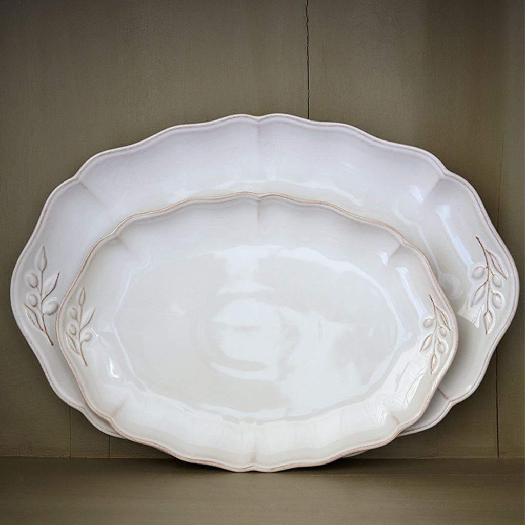 Alentejo Collection Oval Platter in White