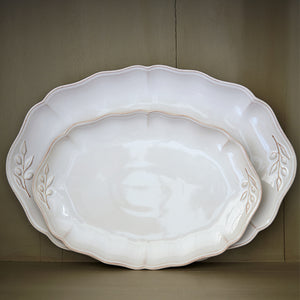 Alentejo Collection Oval Platter in White
