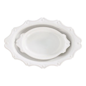 Berry & Thread Oval Baker in Whitewash, Set of 2