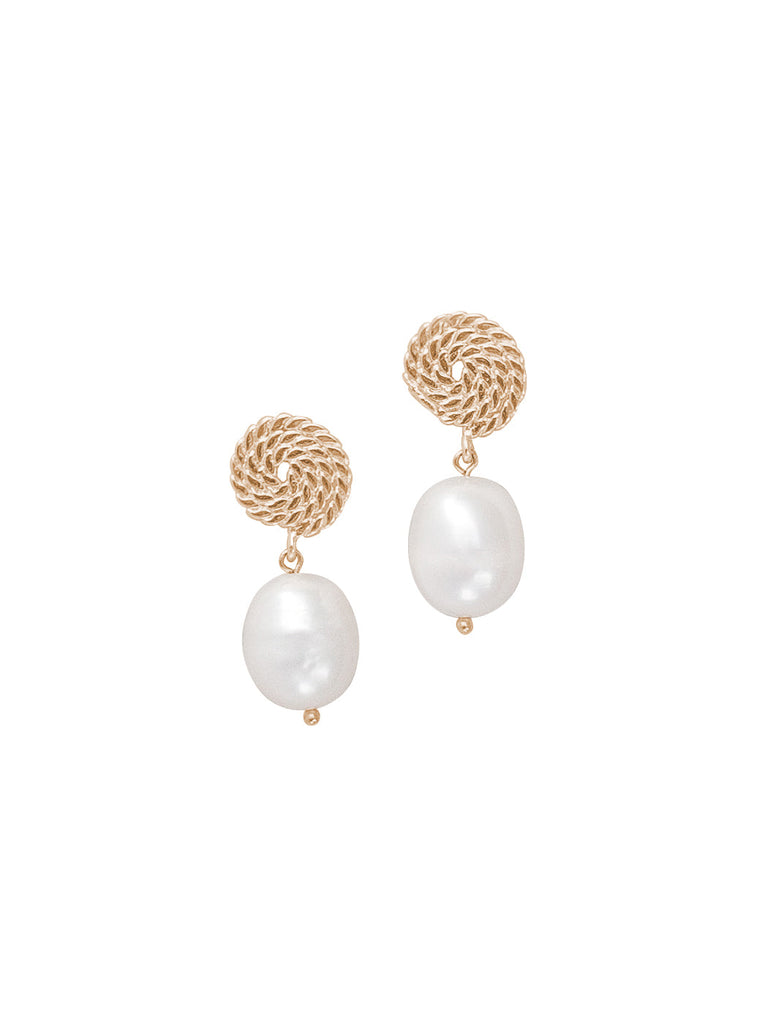 Jackie Earrings in White