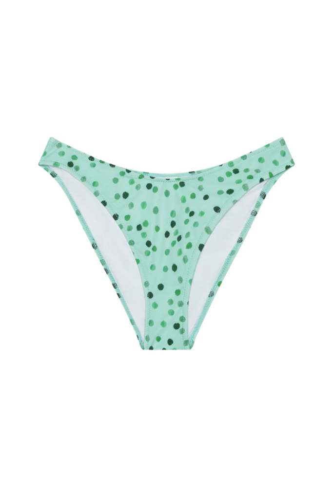 The Jane Bottom in Green Ikat Dot