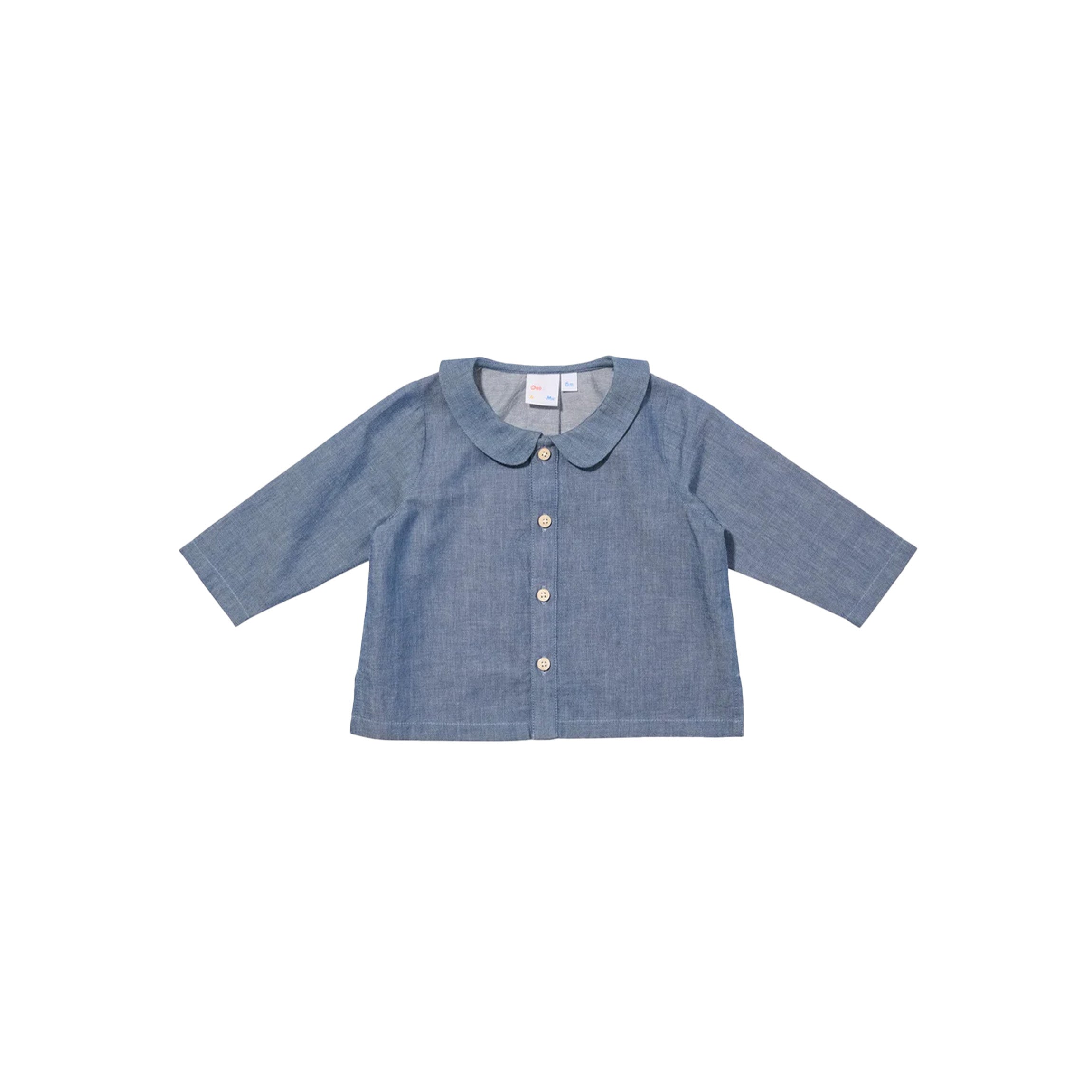Jefferson Baby Shirt in Denim