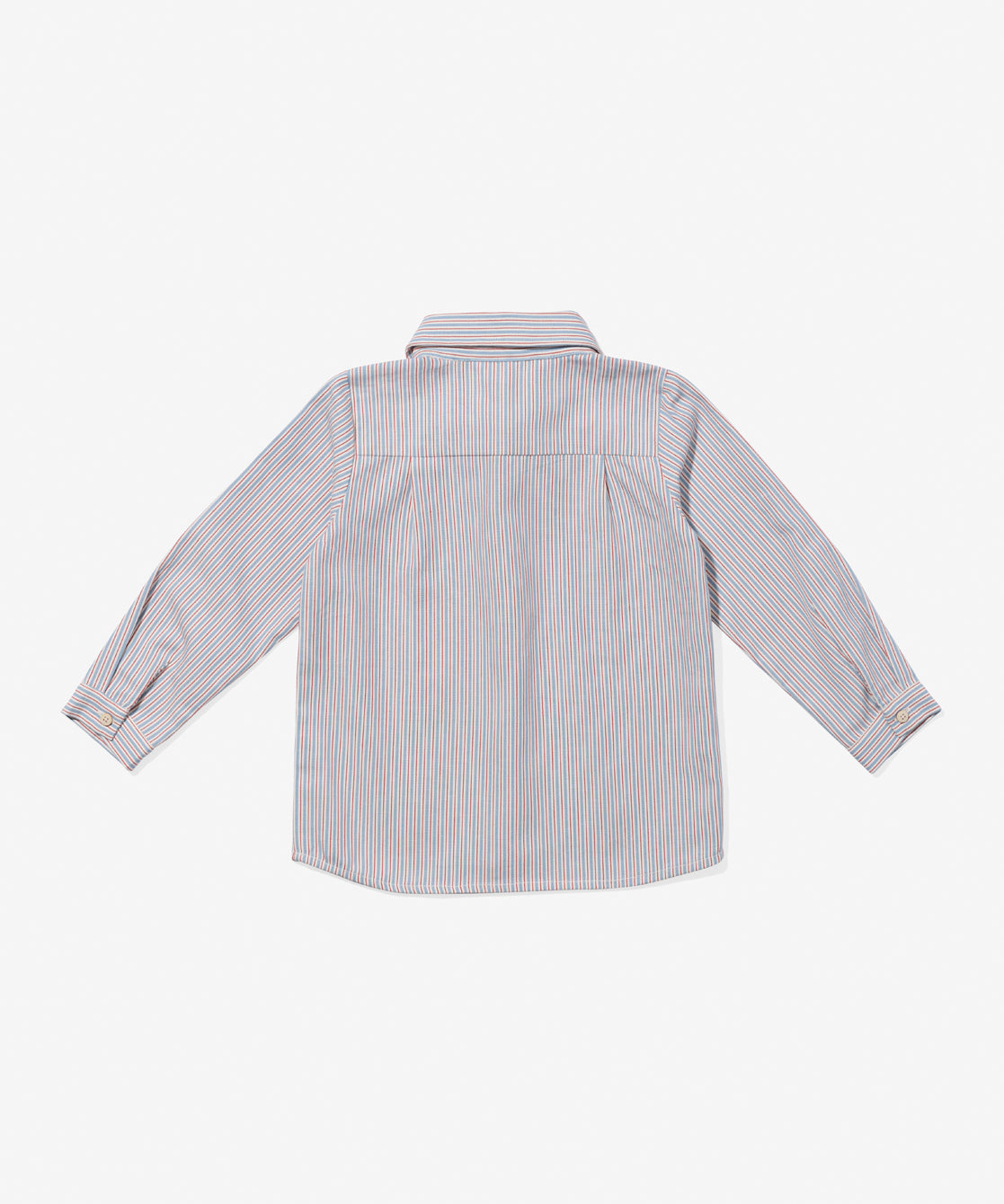 Jeffie Shirt in Indigo Linen Stripe