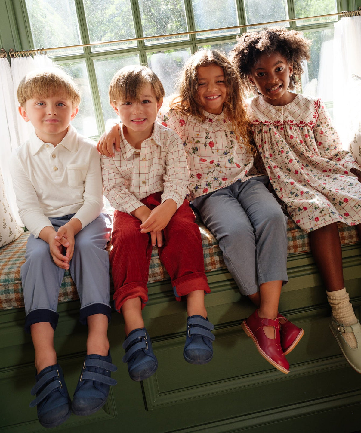 Jeffie Shirt in Pomegranate Plaid