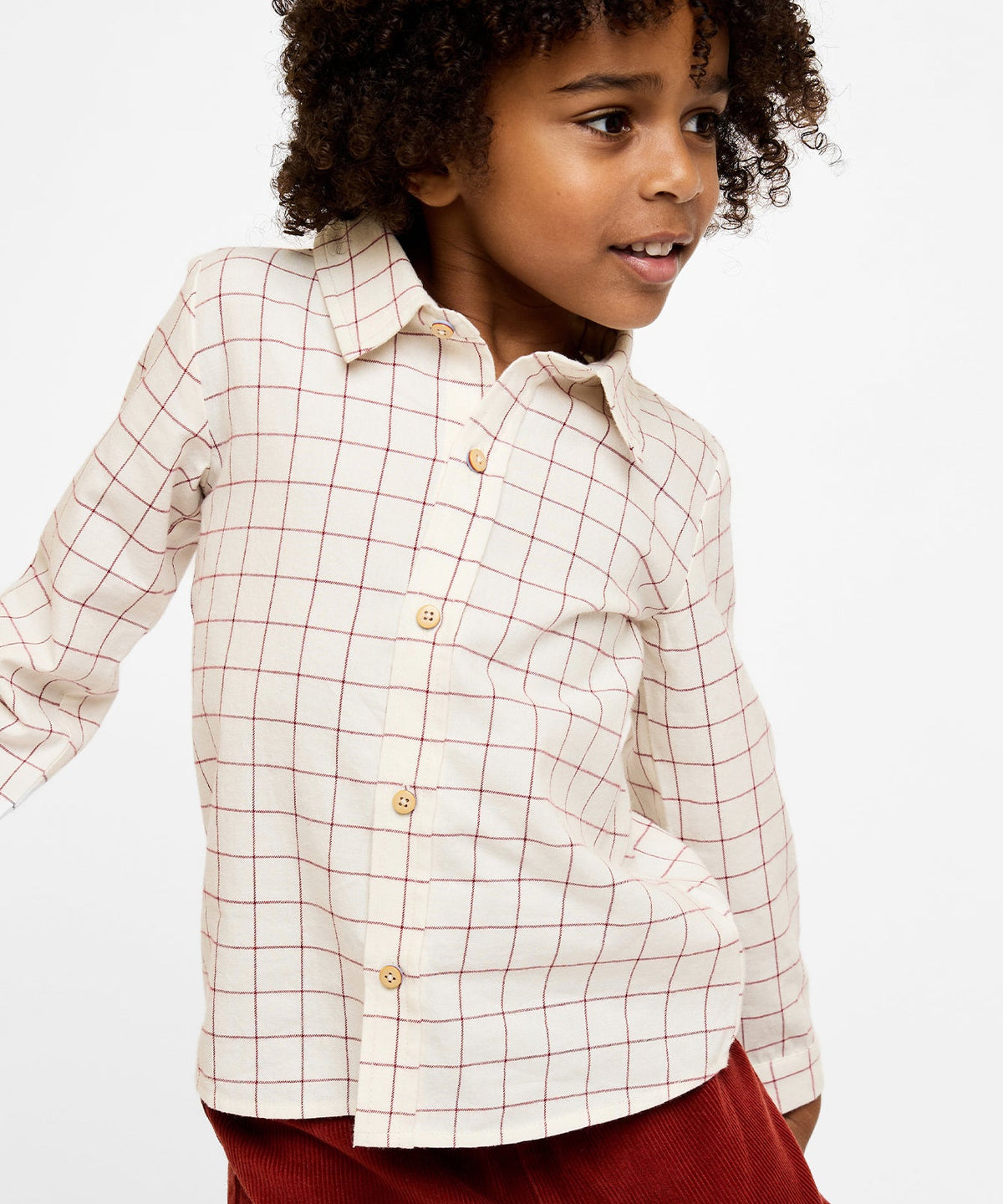 Jeffie Shirt in Pomegranate Plaid