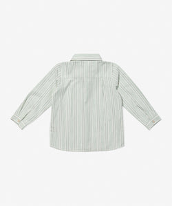 Jeffie Shirt in Sage Chevron Stripe