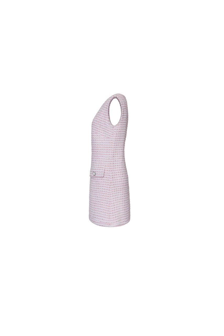 The Jessica Dress in Pink & White