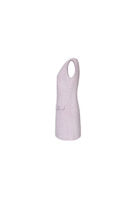 The Jessica Dress in Pink & White