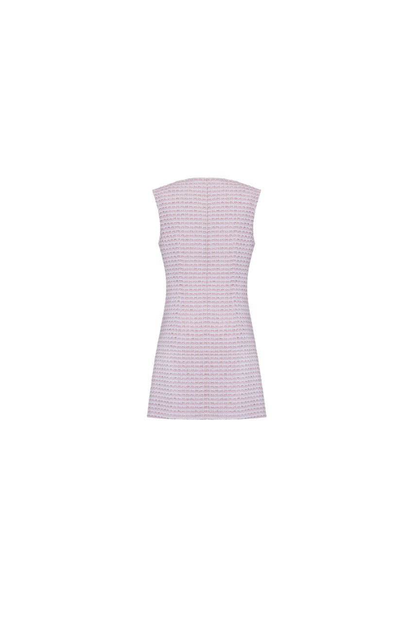 The Jessica Dress in Pink & White