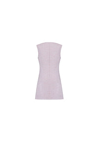 The Jessica Dress in Pink & White