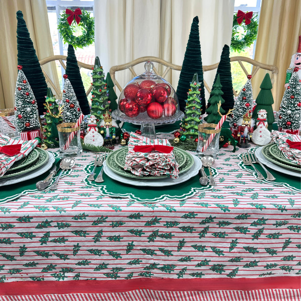Bettina Placemat in Holiday Green, Set of 4