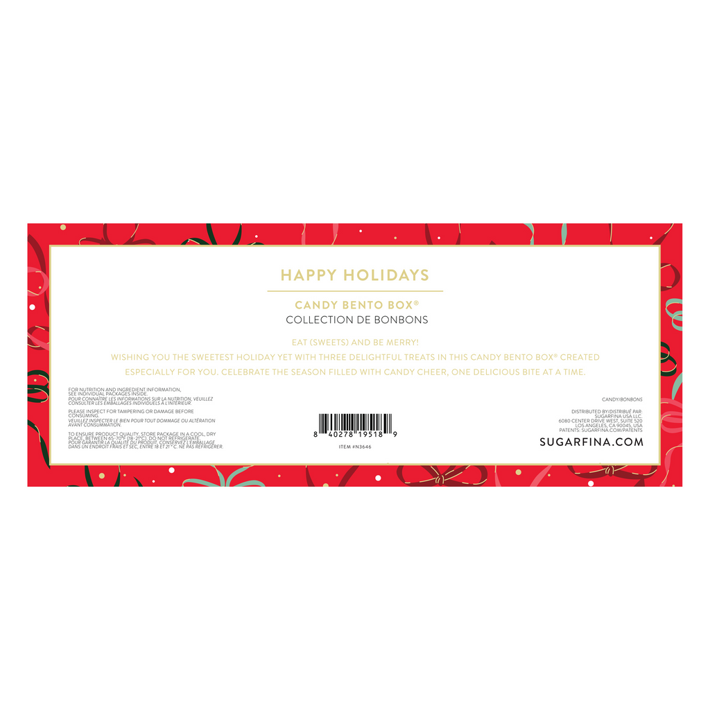 Happy Holidays 3-Piece Bento Box