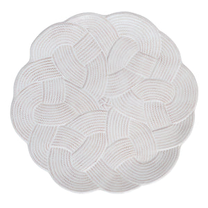 Le Panier Mystic Knot Charger/Platter in Whitewash