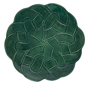Le Panier Mystic Knot Charger/Platter in Basil