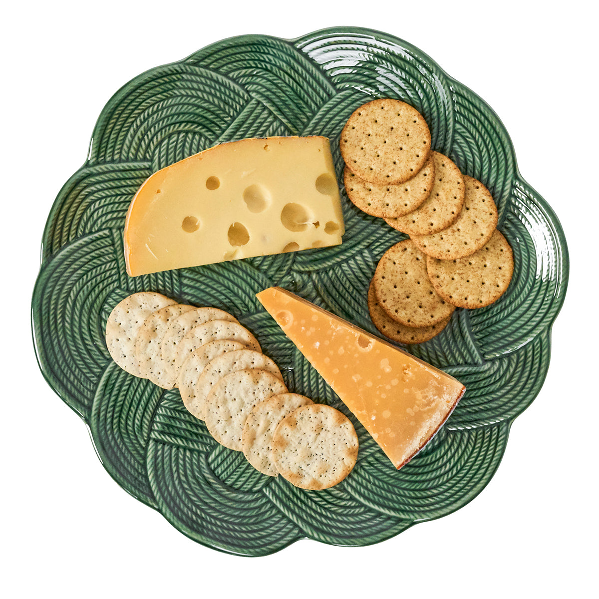 Le Panier Mystic Knot Charger/Platter in Basil