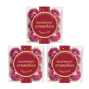 Raspberry Crunchies, Set of 3
