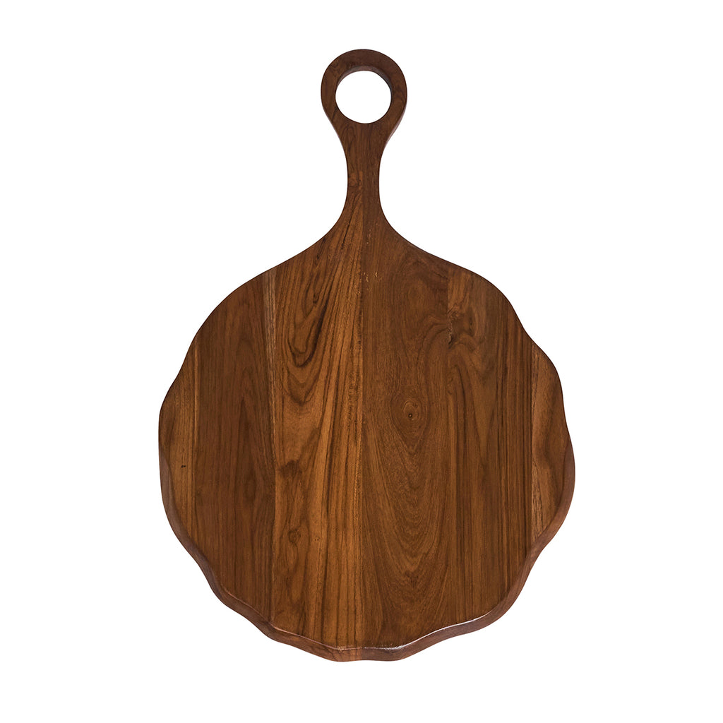 Puro Round Serving Board in Teak