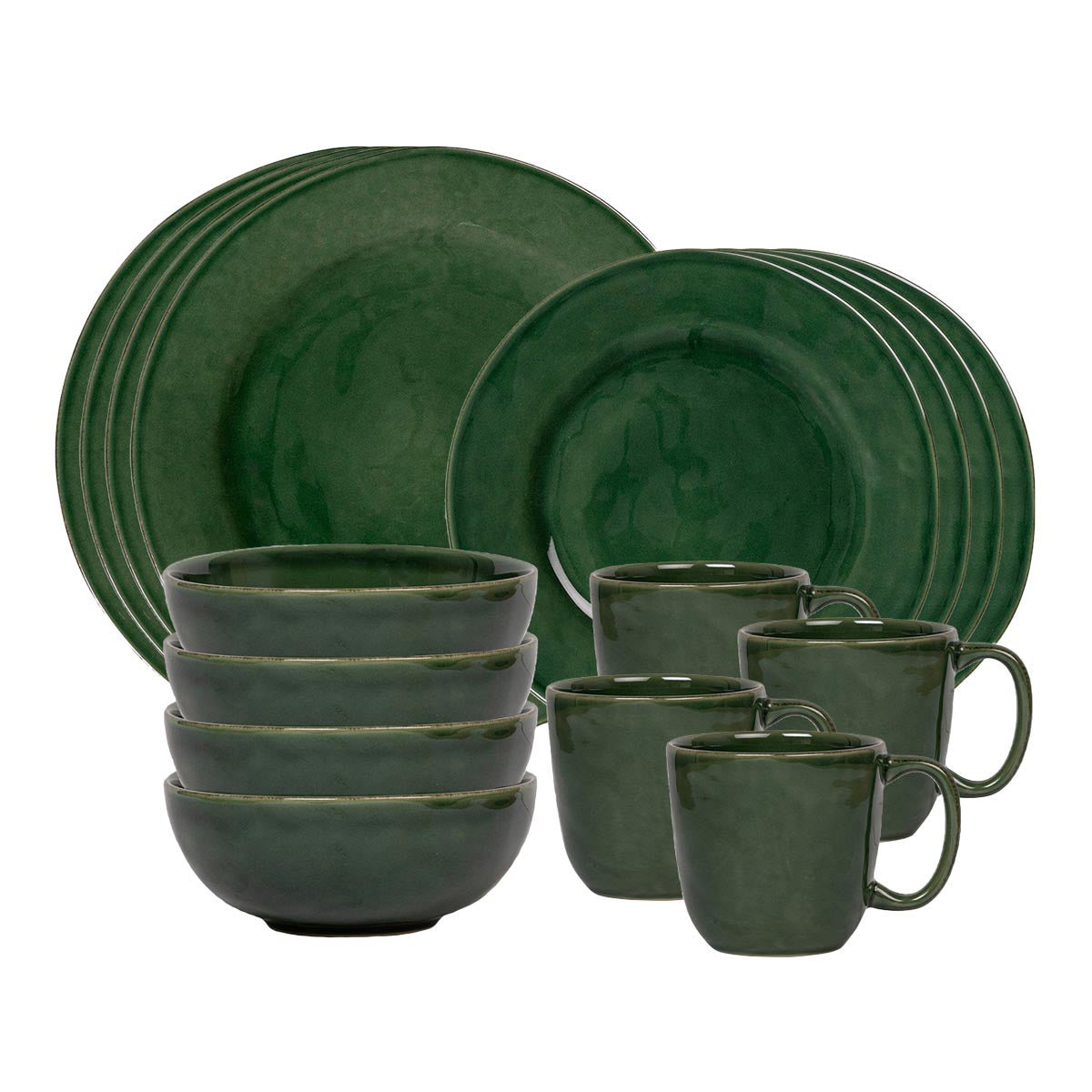 Puro 16-Piece Place Setting in Basil