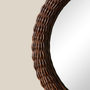 side detail of round mirror