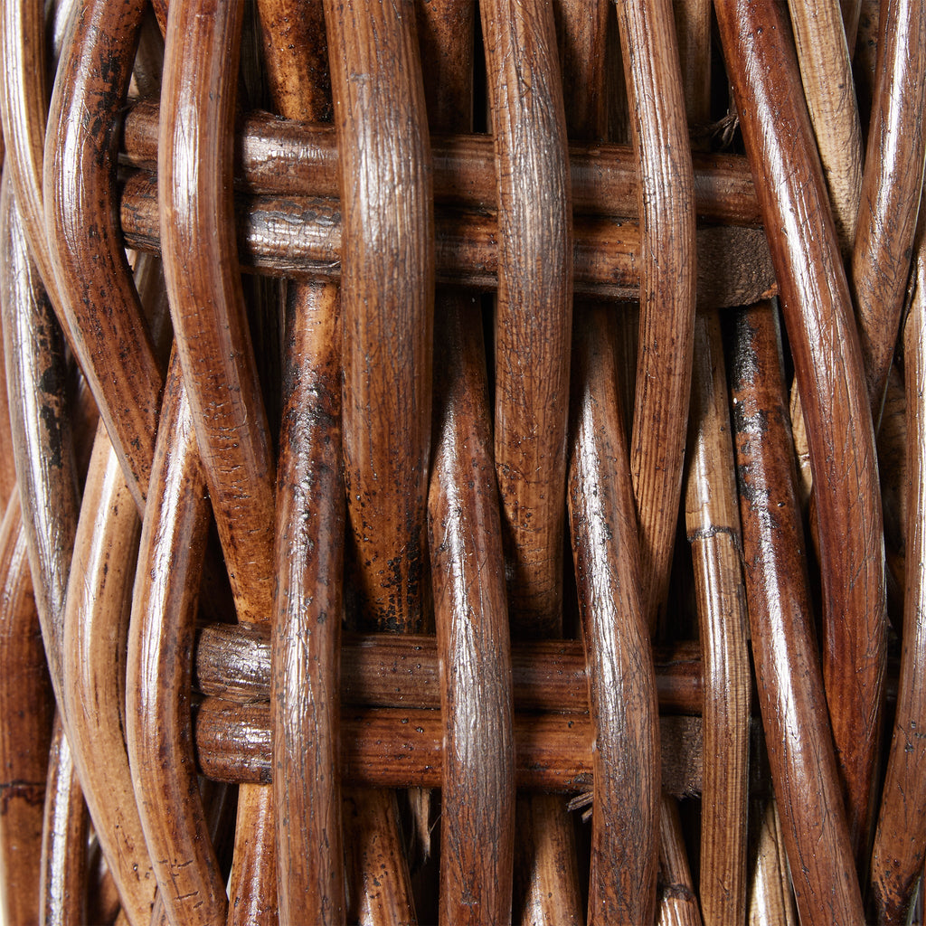 detail of rattan mirror material