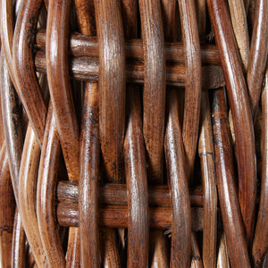 detail of rattan mirror material
