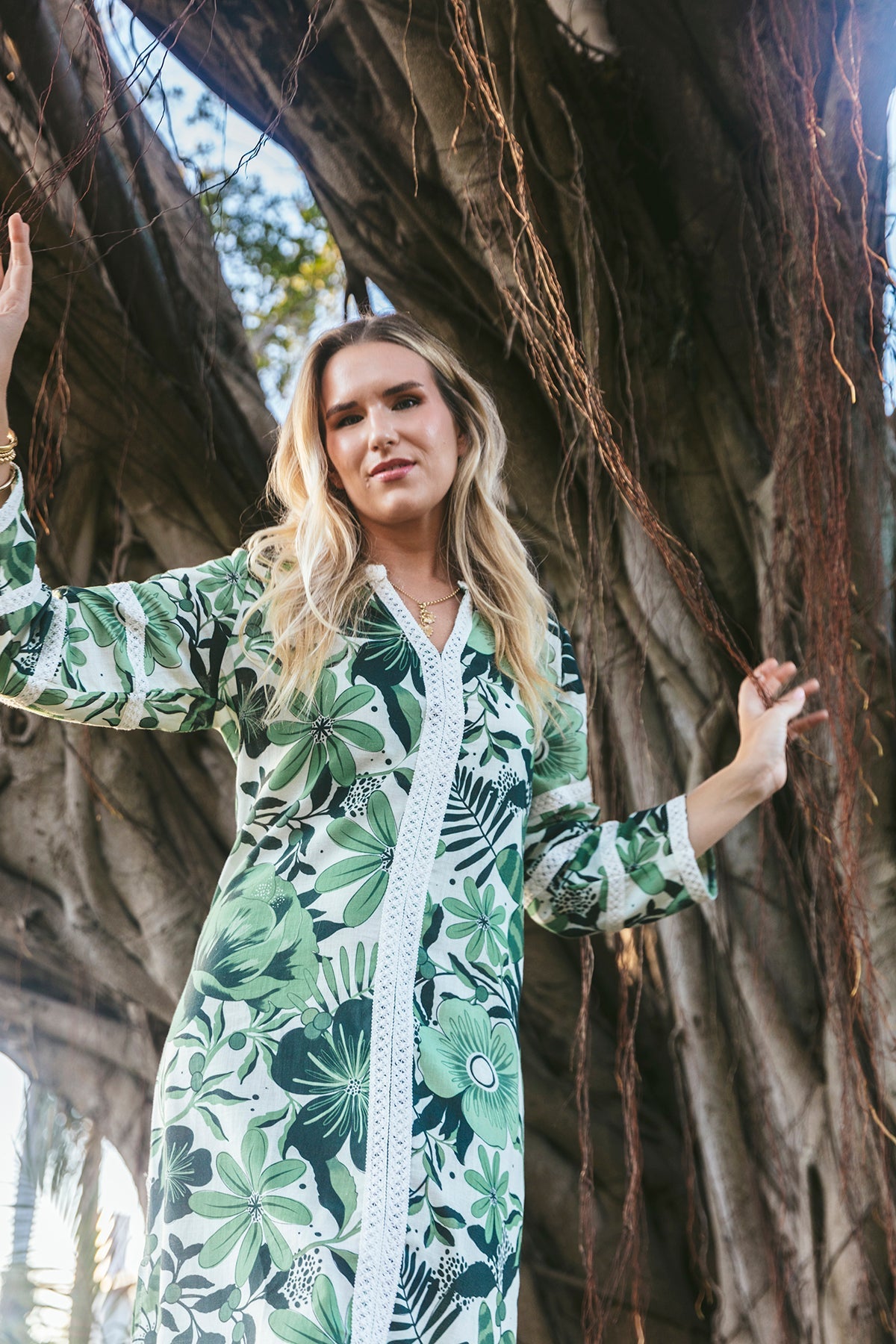 Bardot Caftan Joy in Green