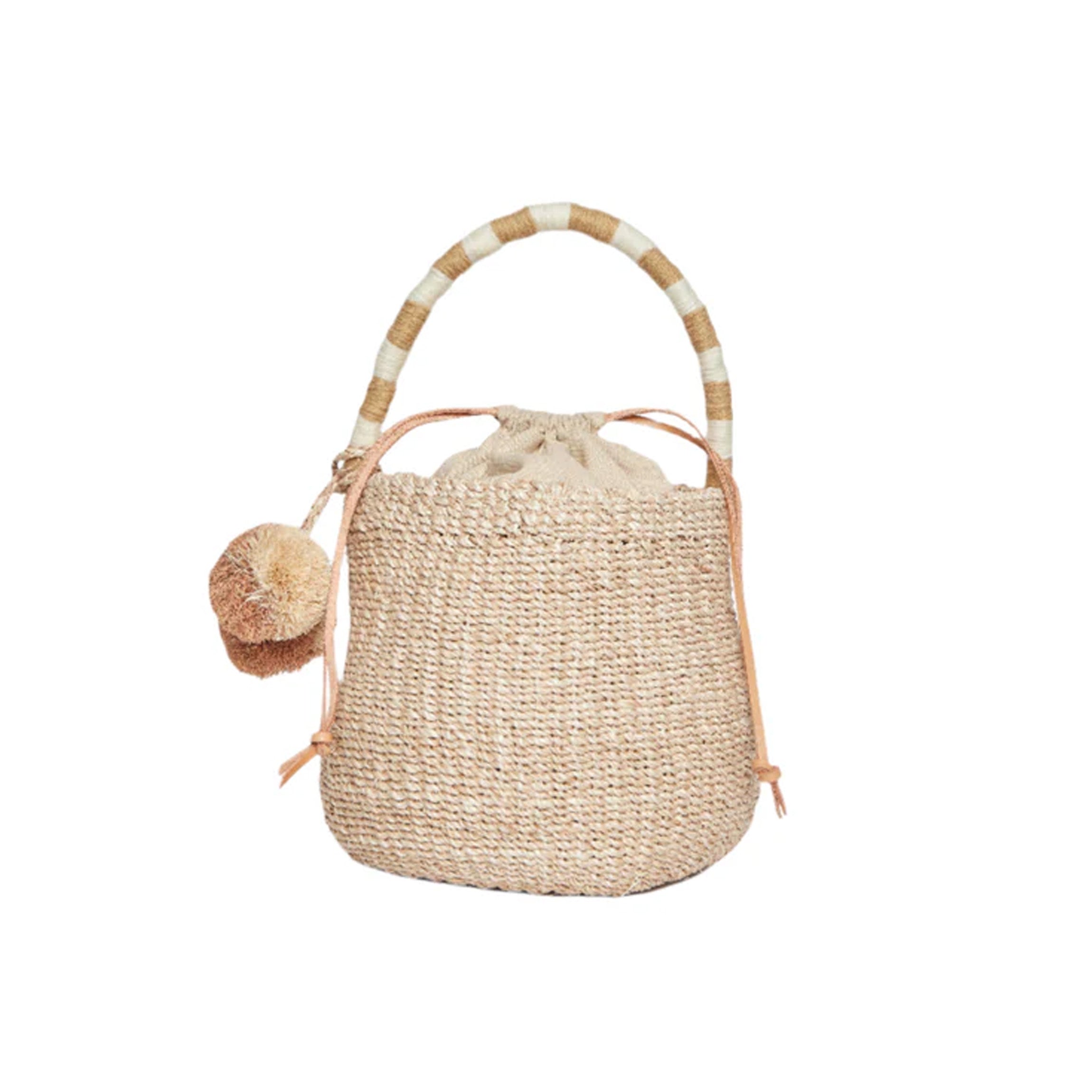 Kan Straw Bucket Bag