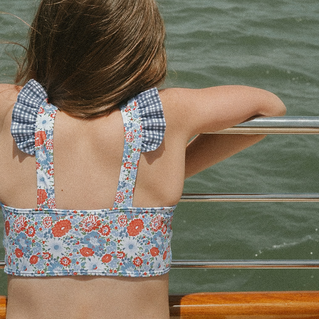 Girl’s Americana Blossom Bandeau Bikini