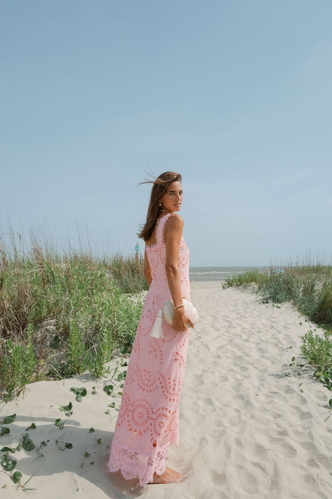 Le Bouquet Maxi Dress in Pink