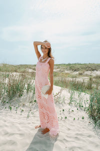 Le Bouquet Maxi Dress in Pink